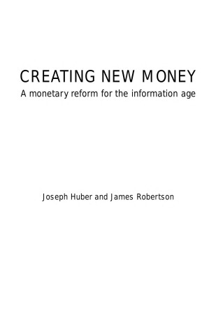 Book cover for Creating New Money