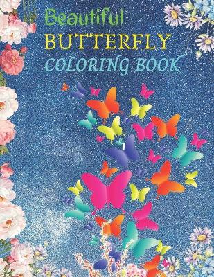 Book cover for Beautiful Butterfly Coloring Book