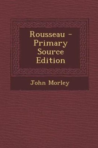 Cover of Rousseau