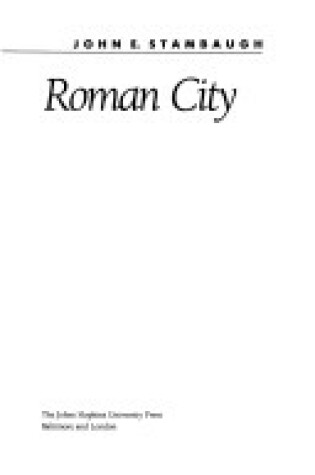 Cover of The Ancient Roman City