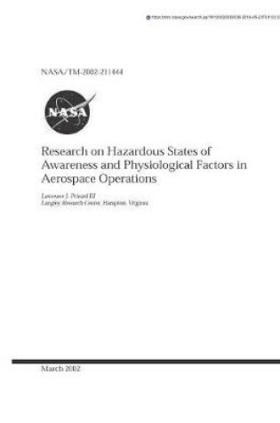 Cover of Research on Hazardous States of Awareness and Physiological Factors in Aerospace Operations