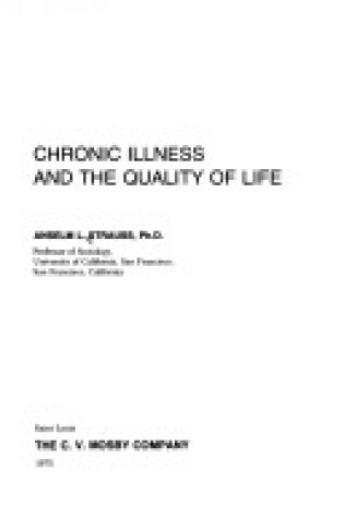 Cover of Chronic Illness and the Quality of Life