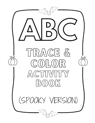 Cover of ABC Trace & Color Activity Book (Spooky Version)