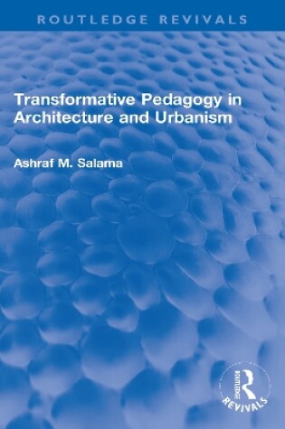 Cover of Transformative Pedagogy in Architecture and Urbanism