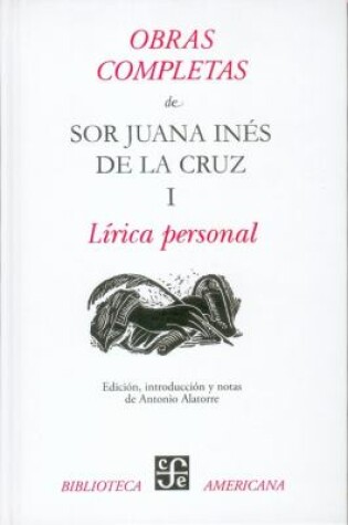 Cover of Obras Completas I, Lirica Personal