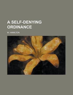 Book cover for A Self-Denying Ordinance