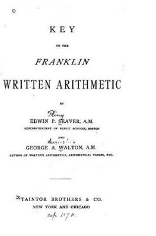 Cover of Key to Franklin Written Arithmetic