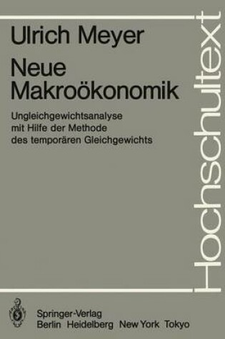 Cover of Neue Makroökonomik