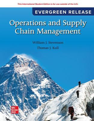 Book cover for Operations and Supply Chain Management: 2024 Release ISE