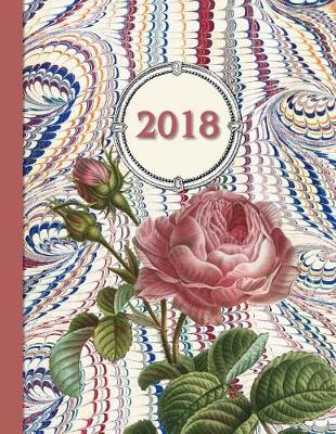 Book cover for 2018 Diary Pink Roses Design