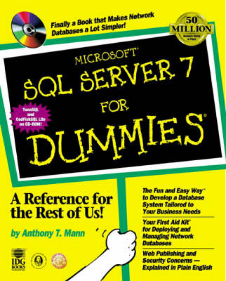 Book cover for Microsoft SQL Server 7 For Dummies