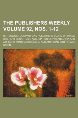 Cover of The Publishers Weekly Volume 92, Nos. 1-12