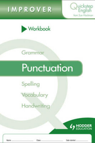 Cover of Quickstep English Workbook Punctuation Improver Stage