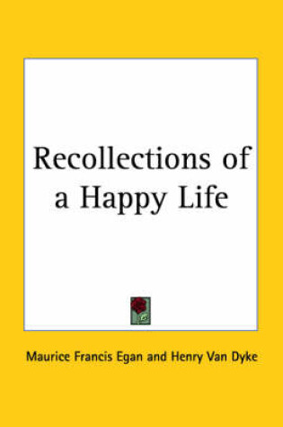 Cover of Recollections of a Happy Life (1924)