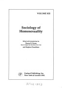 Cover of Sociology of Homosexuality