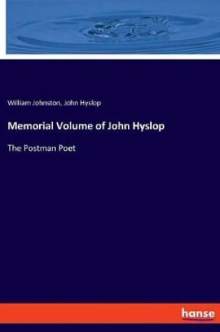 Cover of Memorial Volume of John Hyslop