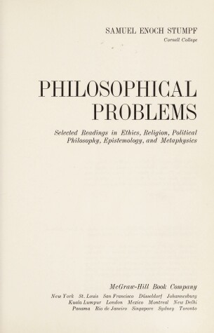 Book cover for Philosophical Problems