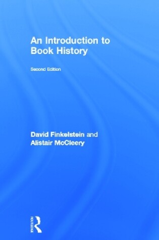 Cover of Introduction to Book History