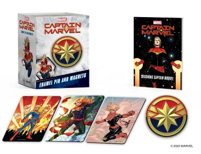 Book cover for Marvel: Captain Marvel Enamel Pin and Magnets