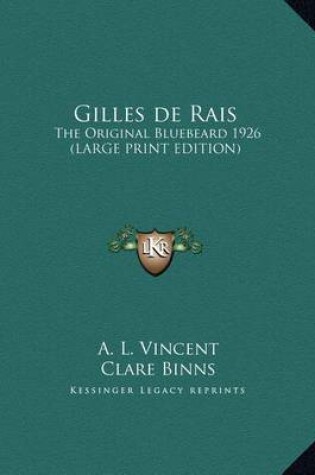 Cover of Gilles de Rais