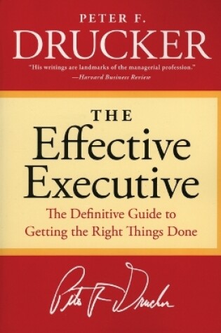 Cover of The Effective Executive