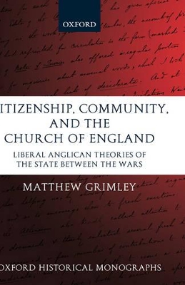 Book cover for Citizenship, Community, and the Church of England