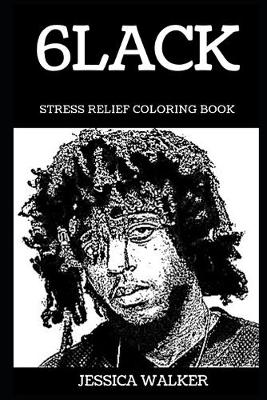 Cover of 6lack Stress Relief Coloring Book