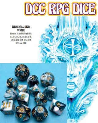 Cover of DCC RPG Dice Set Elemental Dice: Water