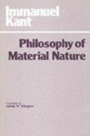 Cover of Philosophy of Material Nature