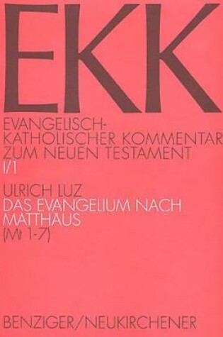 Cover of Das Evangelium Nach Matthaus (MT 1-7)