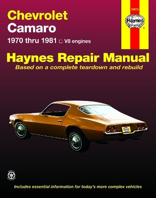 Book cover for Chevrolet Camaro (70 - 81)