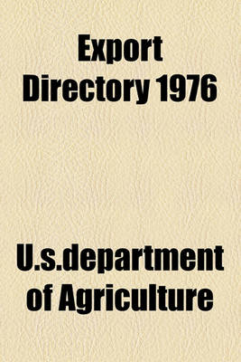 Book cover for Export Directory 1976