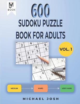 Book cover for 600 Sudoku Puzzle for Adult