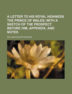 Book cover for A Letter to His Royal Highness the Prince of Wales