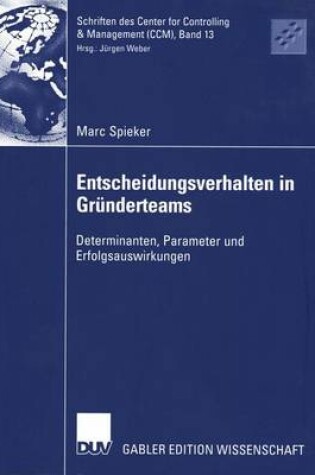 Cover of Entscheidungsverhalten in Gründerteams