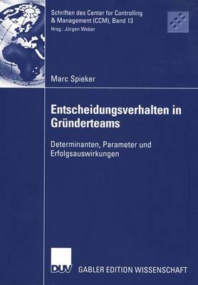 Cover of Entscheidungsverhalten in Gründerteams