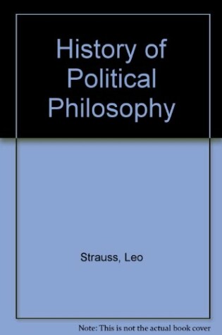 Cover of History of Political Philosophy