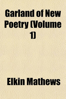 Book cover for Garland of New Poetry (Volume 1)