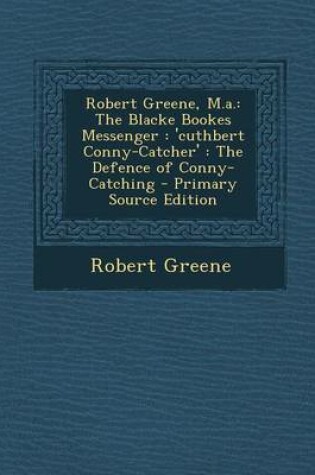 Cover of Robert Greene, M.A.