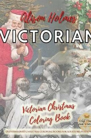 Cover of Victorian christmas coloring book