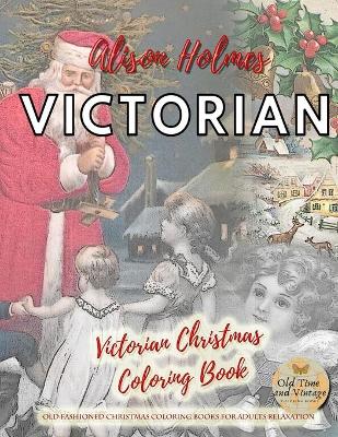 Book cover for Victorian christmas coloring book