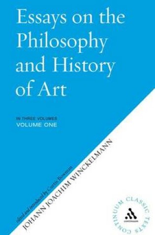 Cover of Essays on the Philosophy and History of Art