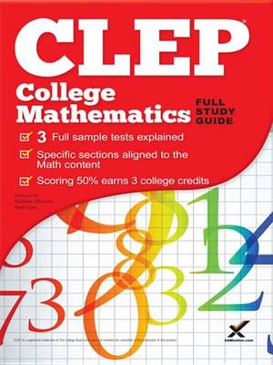 Book cover for CLEP College Mathematics 2017