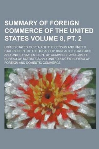 Cover of Summary of Foreign Commerce of the United States Volume 8, PT. 2