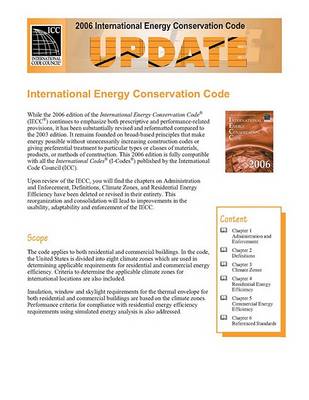 Book cover for 2006 International Energy Conservation Code Update