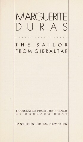 Book cover for The Sailor from Gilbralter