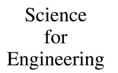 Book cover for Science for Engineering