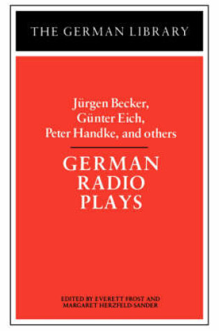 Cover of German Radio Plays