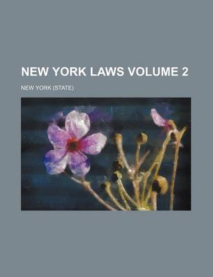 Book cover for New York Laws Volume 2