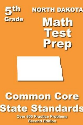 Cover of North Dakota 5th Grade Math Test Prep